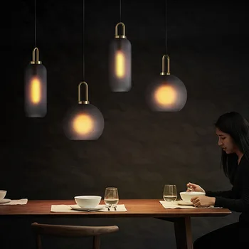 Moderný Sklenený Prívesok Svetlo Nordic Jedáleň, Kuchyňa Light Designer Závesné Lampy Avize Lustre, Osvetlenie, Ing hanglamp
