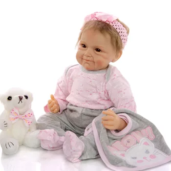 NPK realisticky boneca reborn baby doll mäkké skutočný dotyk vinyl silikónové hračky pre deti, na narodeniny brinquedo menina