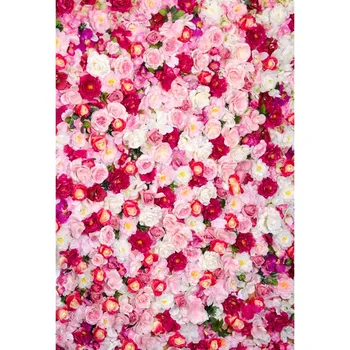 Svadobný kvetinový vinyl handričkou fantasy ružový kvet tapetu pozadia fotografie fo novorodenca photo studio portrét zázemia