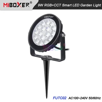 Miboxer FUTC02 9W led Trávnik Svetlo RGB+SCS Záhradné Svetlo Nepremokavé IP66 Vonkajšie Osvetlenie AC100~240V 50/60Hz