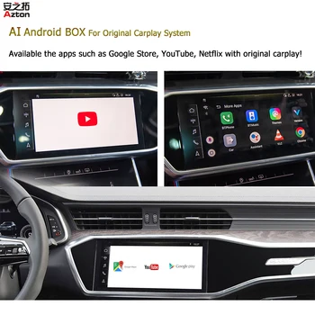 Video Prehrať na Pôvodné CarPlay 4GB RAM Android 7.0 AI Box USB Box Pre Merccedes 2016-2020 AMG GT X290 CLA200 GLS450 S63 GLC63