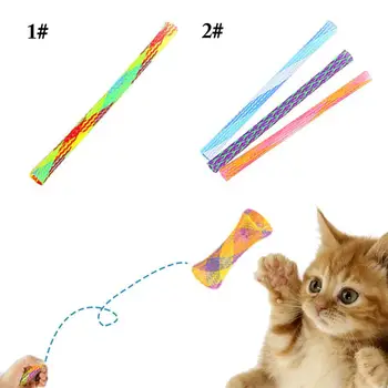 3ks Jarné Cat Hračka Hračka Pet Flexibilné Zdvíhateľnej Jar Trubice Cat Hračka Interaktívna Hračka pre Mačky Teaser
