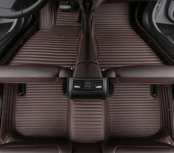 Najlepšia kvalita rohože! Vlastné špeciálne auto podlahové rohože pre Hyundai Santa fe 7 miest 2012-2006 nepremokavé koberce, koberce pre Santafe 2011
