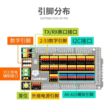 [YwRobot] Arduino senzor expansion board elektronické stavebným modul rozhrania IO rada Mega2560