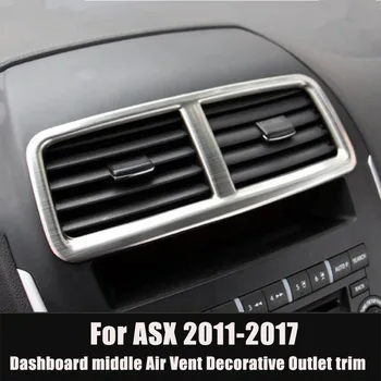 DoColors auto styling Nehrdzavejúcej Ocele Auto uprostred air vent dekoratívne rám auto-styling prípade Mitsubishi ASX,auto Príslušenstvo