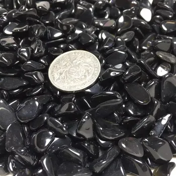 100g Prírodné Čierna Obsidián Quartz Crystal Mini Kameň Rock Čipy Energy Healing
