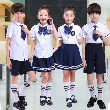 Nový štýl letnej školy jednotný súbor študent jednotné kravatu námorník vyhovovali set kostým japonskej školy jednotné dievča krátky rukáv