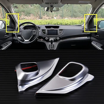 2 ks ABS Chrome Predné Pilier Dvere Stereofónny Reproduktor Dekorácie Výbava Rám, Kryt na Honda CRV CR-V 2012-2016