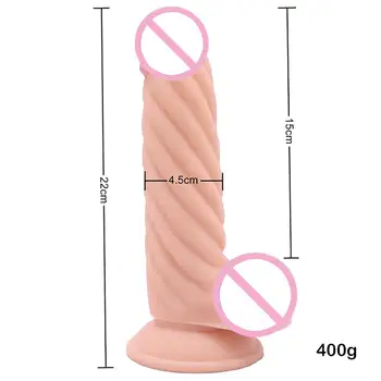 Obrovské Vlákna Dildo s Prísavkou Sexuálne Hračky, Umelé Realistické Veľký Penis Mäkké Dick pre Ženy Masturbácia Veľký Análny Falus