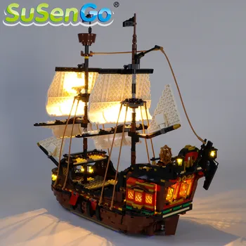 SuSenGo LED Svetla kit Pre 31109 TVORCA Pirátske Lode (Model Nie je Súčasťou balenia)