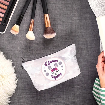 Nové Kozmetické Organizátor Taška make-up taška Tlač Lama Kozmetická Taška Módne Ženy Multifunkčné Krásy Taška