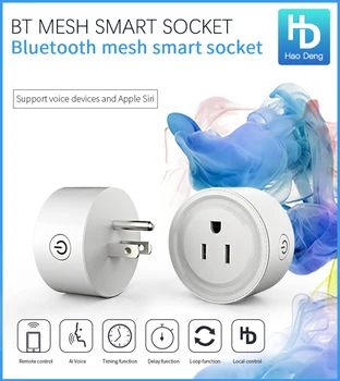 Inteligentný Bluetooth Oka Smart Plug Hao Deng APLIKÁCIU Bluetooth Oka Smart Plug NÁS Konektor Smart Zásuvka Funguje Alexa Domovská stránka Google