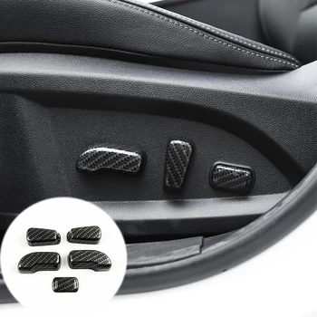 Na Nissan Murano príslušenstvo 2011-2019 ABS Plast autosedačky nastavenie Spínača Kryt Výbava, auto nálepky, chróm styling 5 ks