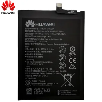 Hua Wei Originálne Batérie Telefónu HB386589ECW 3650mAh Pre Huawei P10 Plus Česť 8X Zobraziť 10 V10 Mate 20 Lite Nova 3 4 Batérie Nástroj