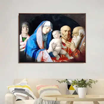Domáce Dekorácie Umeleckých Obrazov Na Stenu Vzad Obývacia Izba Plagát, Tlač Na Plátne Obrazy Taliansko Giovanni Bellini Ježiša Krista