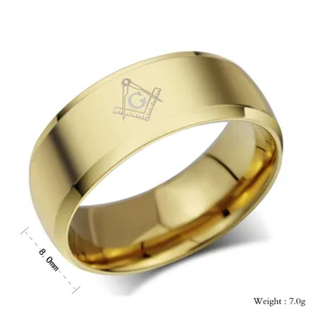 2019 Predaj Ponáhľal Unisex Šperky Anillos Veľkoobchod Slobodomurárstva Krúžky Pre Nehrdzavejúcej Ocele Kúzlo Šperky Koktail Príslušenstvo Bijoux