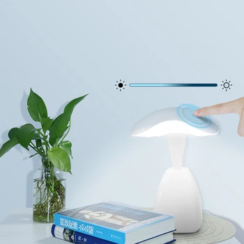 LED Stolná Lampa Stmievateľné Dotyk Tabuľka Nočné Lampy, Nočné USB Nabíjanie 3 Farby Svetla Plynulou Stmievateľné Štúdia Ľahké Stolové Lampy