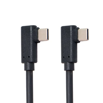 USB3.1 USB C do USB C Kábel Gen2 10Gbps 65W Dual 90 Stupňov Vľavo, Vpravo Šikmého