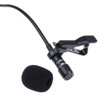 Prenosné Klip-na Externé Dierky Mikrofóny Mini USB Mikrofón Klope Lavalier Mikrofón pre Notebook PC Počítač Záznam Rozhovoru