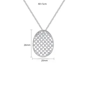 Drobné Trendy Cubic Zirconia Crystal Tenis Prívesok Náhrdelník Módne Duté Sa Náhrdelník Pre Ženy, Svadobné Šperky Xl0114