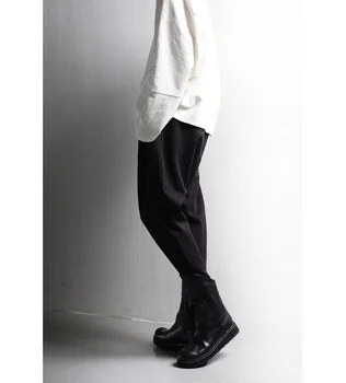 Japonský Diablo dizajnér širokú nohu, nohavice pánske voľné bežné malé nohy Hárem Nohavice