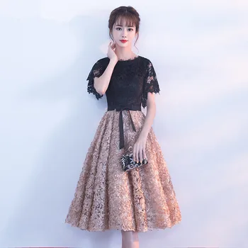 Malé večerné šaty sukne ženy 2020 nové hostiny, narodeninové party ušľachtilý a elegantný hosť stredná dlho študent kórejská verzia