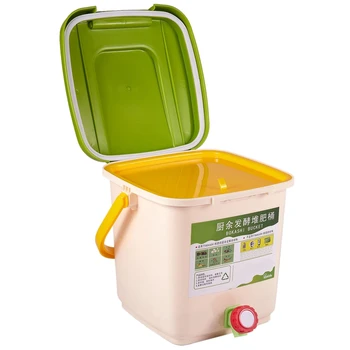 12L Kompost Recycle Bin Composter Sýtené Kompost Bin PP Ekologické Domáce Koša Vedro zeleninová Záhrada Potravín odpadkové Koše