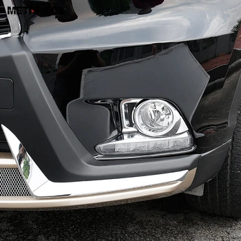 Pre Toyota Highlander 2016 Chrome Predné, Zadné, Foglight Hmlové Svetlo Lampy Kryt Výbava Dekorácie Rám Exteriéru Auto Príslušenstvo