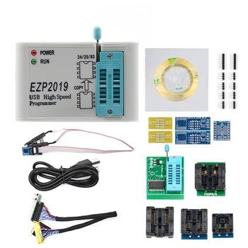 EZP2019 USB SPI Programátor EZP2019 Podporuje 24 25 93 EEPROM 25 systému BIOS (Flash Chip + 5 Nátrubok