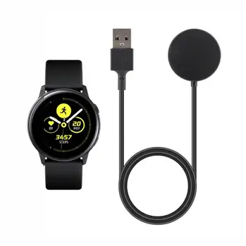 USB Nabíjací Kábel Rýchlo Nabíjačka Dock Napájací Adaptér pre Galaxy Watch3(41mm R850, 45mm R840) /Active2 / Aktívne