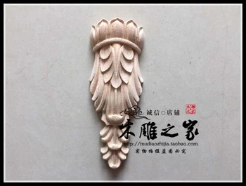 Dongyang rezbárska kvet nášivka patch vyrezávané drevo kvet stigma v Európskej slivka kvet nábytok skrine