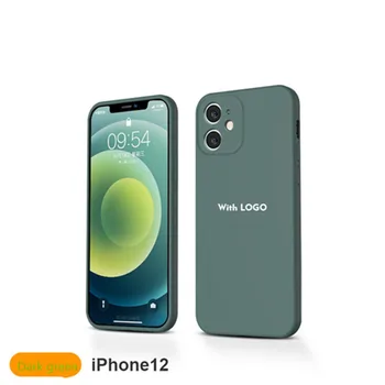 2020 nový produkt hot predaj vhodné pre Apple 12 tekutý silikónový mobilný telefón prípade 12mini jemné otvor objektívu iphone11Promax protectiv