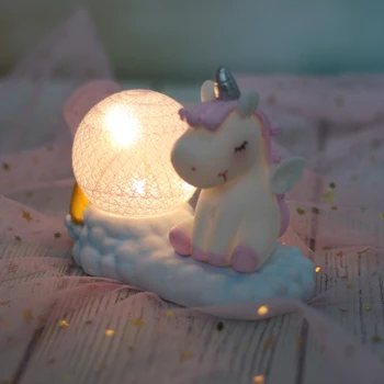 Živica Jednorožec LED Nočné Svetlo Nočné Lampy Cartoon Škôlky Lampy Spálňa Nočné Osvetlenie, Narodeniny, Vianoce, Darček pre Deti