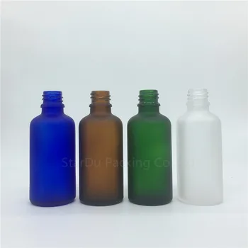 Cestovná fľaša 50ml žltý zelený modrý Transparentný mliečneho skla esenciálny olej, fľaša,50cc sklo parfum kvapkadla fľašu