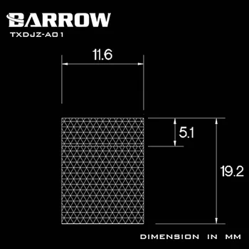 Barrow TXDJZ-A01 Rotačné Kovanie,Dual Ženské Doplnky Kovové Dvojité Vnútorné zub,vodný chladič chladič gadget Adaptér