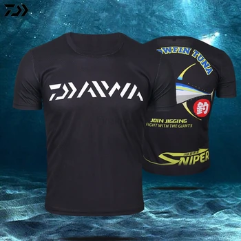 2020 DAWA Letné Krátke Rybárske Jersey Rybárske T-Shirt Anti-UV Vonkajšie Rýchle Suché Rybárske Oblečenie Voľne Dýchať Jersey