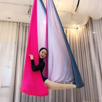 2020 Nový Prechod Leteckých silks jogy hojdacia sieť 5Mx2.5M Textílie pre letecké akrobatické Circus Arts Leteckých Tancovať swing
