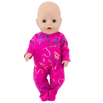Bábika Šaty Cute Pyžamo Nightgowns Fit 18-Palcové American Doll & 43 Cm Born Bábiku Pre Generácie Dievča je Hračka Bábika Príslušenstvo 033