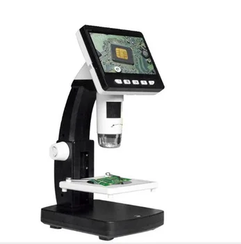 3,5 palcový LCD Displej HD 1080P Digitálny Mikroskop LED Svetelné 1000X Elektrónový Mikroskop s Zdvíhací Fáze Merania Softvéru