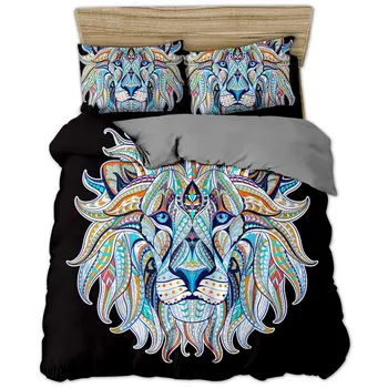 Český 3d posteľná bielizeň sady Mandala perinu nastaviť zimné bedsheet obliečka na Vankúš kráľovná king size Bedlinen