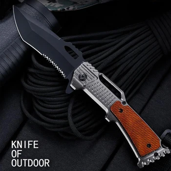 Vysoko Kvalitné Skladacie Taktický Nôž Vreckový Nôž z Nehrdzavejúcej ocele, Rukoväť, skladací lovecký nôž rýchlo otvoriť camping vreckový nôž