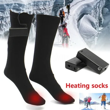 Turistika, Lov Ice Rybárske Elektrické Vyhrievané Ponožky Batérie Powered Tepelnej Bavlna Zime Chladné Počasie Teplejšie Nohy