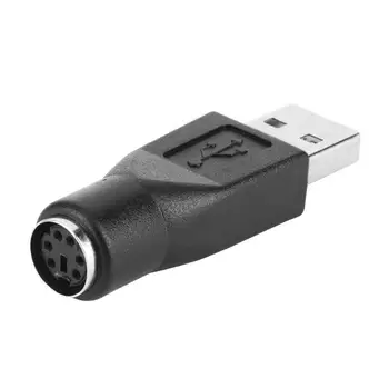 2 ks PS/2 Female to Male USB Port Adaptéra Converter Splitter Konektor pre PC Klávesnice Myši Kvalitné Adaptéry