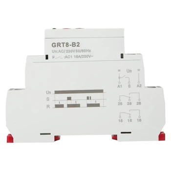 GRT8-B2 Mini Jednu Funkciu Kontroly Din lištu Vypnite Oneskorenia Časového Relé AC230 50/60HZ