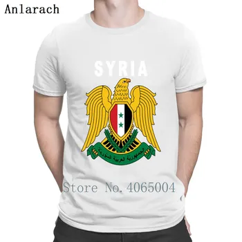 Sýrska Národná Hrdosť Eagle Znak T Shirt Formálne Osobné Budovy Bavlna Jar Plus Veľkosť 3xl Slnečné Retro Tričko