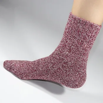 Jesenné A Zimné Žena Kvalitné Ponožky Zahusťovanie Teple V 5 Farieb Froté Zimné Žena 5Pairs/1Lot Štandardnej Veľkosti