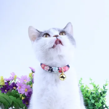 Polyester Mačka golier nové nastaviteľné cartoon pet bell prívesok roztomilý pohodlné náhrdelník golier Pre domáce Zvieratá, Pes Príslušenstvo #4M14