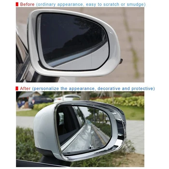 Pre Volvo XC60 2018 - 2020 Auto Bočné Dvere Dážď Spätné Zrkadlo Clonu Štít Slnko, Dážď Kryt Kryt Výbava Príslušenstvo Chrome