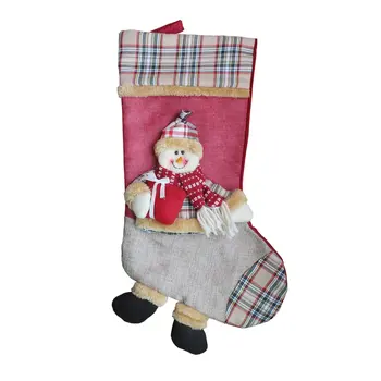 Vianočné Pančuchy Prívesok Ponožky Dekorácie 3D Obraz Visí Ozdoby na Vianočný Strom Dekorácie Darčeková Taška Pre Domáce Hot Predaj