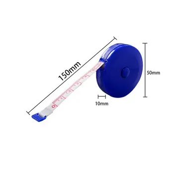 Náhodné Farby 1pcs Mäkké Pásky Opatrenie 150 cm Ruleta Meracie Pásky Opatrenie Zdvíhateľnej Farebné Prenosné Pravítko Centimeter Palec